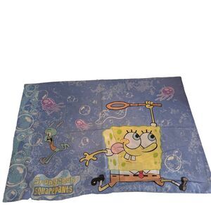 Vintage Spongebob Squarepants Pillowcase Jellyfish Nickelodeon 2001